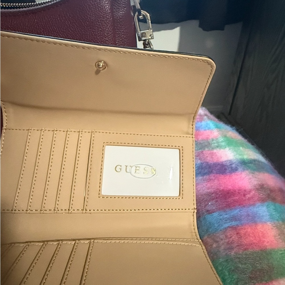 GUESS Deep Red Crossbody Bag - Picture 6 of 7